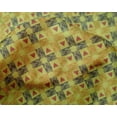 thumbnail image 4 of oneOone Silk Tabby Fabric Check & Triangle Ikat Fabric Prints By Yard 42 Inch Wide, 4 of 4