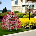 thumbnail image 4 of Violet Ball Shrubs Outdoor Courtyard Decorative Trees Plastic Fake Plant For Garden Patio Home, 4 of 7