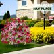 thumbnail image 5 of Arbustos artificiales de bolas violetas para jardín y patio exterior, arbusto de flores artificiales resistentes a los rayos UV con estacas para el jardín, patio, pasillo y decoración de balcón, 5 of 7