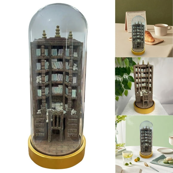 Library Miniature Bookshelves Handmade Miniature Bookcases Creative Library Decorations A Gift For Book Lovers,Mini Bookshelf*1 Clearance