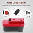 thumbnail image 3 of 4.5Ah Ni-Mh Replacement Battery HPB18 Compatible with Black and Decker 18V HPB18 FS18FL FSB18 A1718 FEB180S A18 A18E 244760-00 A18NH FS18FL FS180BX FS18BX Firestorm Power Tools, 3 of 8