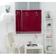 thumbnail image 2 of Curtains Small Windows Short Country Style Vintage Opaque Disc Curtains Short Curtains Curtain Short Curtain Modern Kitchen Checkered Set of 2(Wine Red，130*41）, 2 of 7