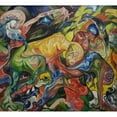 thumbnail image 3 of Stanisław Ignacy Witkiewicz 22x20 Black Modern Framed Museum Art Print Titled - Fight (1921 - 1922), 3 of 5