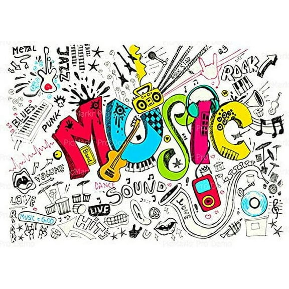 Music Edible Icing Image