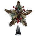 thumbnail image 1 of HOLIDAY TIME 12IN WOOD STAR TREE TOPPER, 1 of 4
