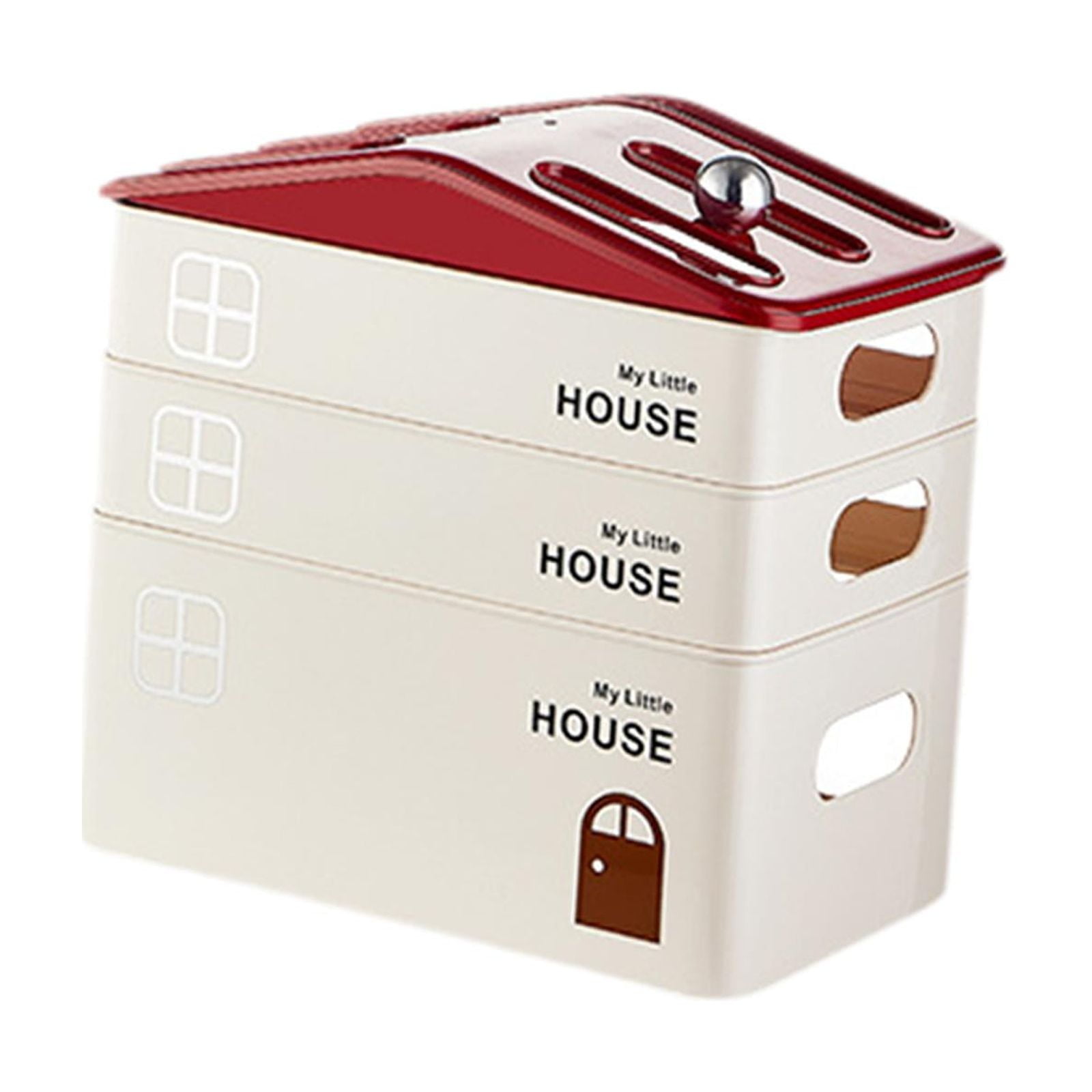 Fiocias Durable Router Storage Box Cord Organizer Cable Management Rack Modern Dustproof Three Layer