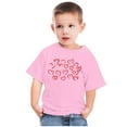 thumbnail image 4 of Wavsuf Kids T-Shirts Girls and Boys Summer Solid Printed Casual Pink Shirts Size 5-6 Years, 4 of 4