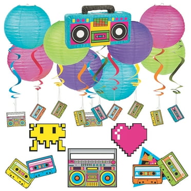Fun Express 80s Party Decorating Kit 31 Pieces
