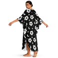 thumbnail image 2 of FKELYI Womens Summer Caftan Beach Cover Up Batwing Sleeves Maxi Beach Dress V Neck Swimwear Coverup Vintage Star Football Print Plus Size Loungewear for Vacation, 2 of 7