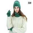 thumbnail image 2 of Hat Scarf Gloves Set Classic Unisex Thermal Gloves Loop Scarf Ribbed Knit Cap, 2 of 10