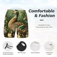 thumbnail image 5 of Lsque Mens Swim Trunks Mallard Duck And Flowers Pattern - Bathing Suit Compression Liner - Beach Swim Shorts Swimwear - (S-3XL) - Stretch Quick Dry -Large, 5 of 9