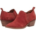 thumbnail image 2 of Lucky Brand Fallo Burnt Henna Red Suede Western Block Heel Pointed Casual Bootie (Burnt Henna, 5), 2 of 4