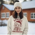 thumbnail image 2 of Santa's Little Chismosa Funny Latina Comfy Christmas Crewneck Sweater | 3 Colors, 2 of 8
