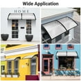 thumbnail image 2 of Yescom 38"X78" Window Awning Door Canopy Polycarbonate Anti-UV30+ Cover Outdoor Rain Snow Protection Patio White Board, 2 of 9