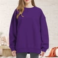 thumbnail image 1 of Pxiakgy Vente Chaude!! Sweatshirts Oversize pour Femmes, Sweats à Capuche, Pulls Col Rond, Hauts Décontractés, Tenues de Mode Printemps Automne, Vêtements de Sport 2025, Veste Sweat-Shirt, Pantalon Violet m, 1 of 9