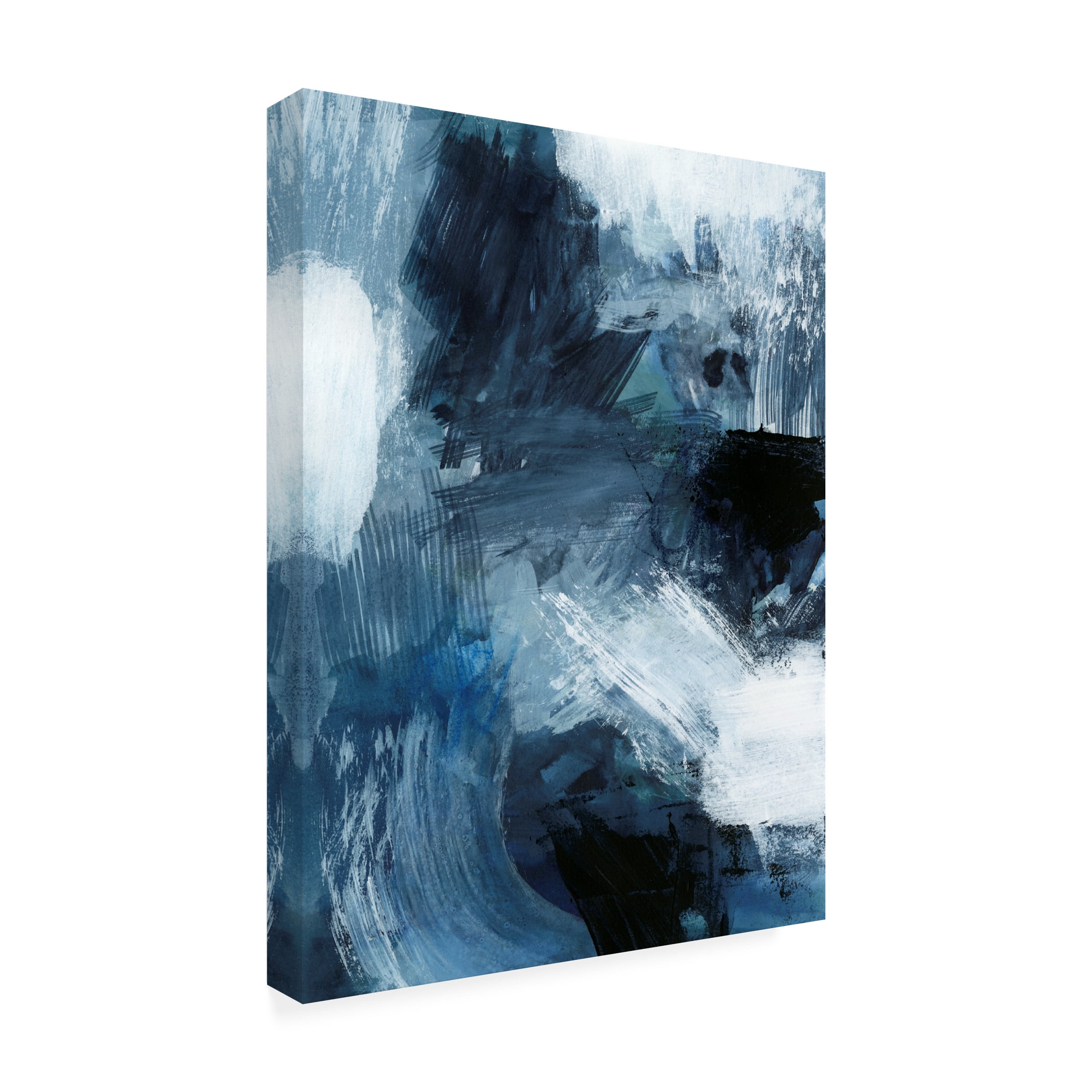 Victoria Barnes 'Composition in Blue III' Canvas Art