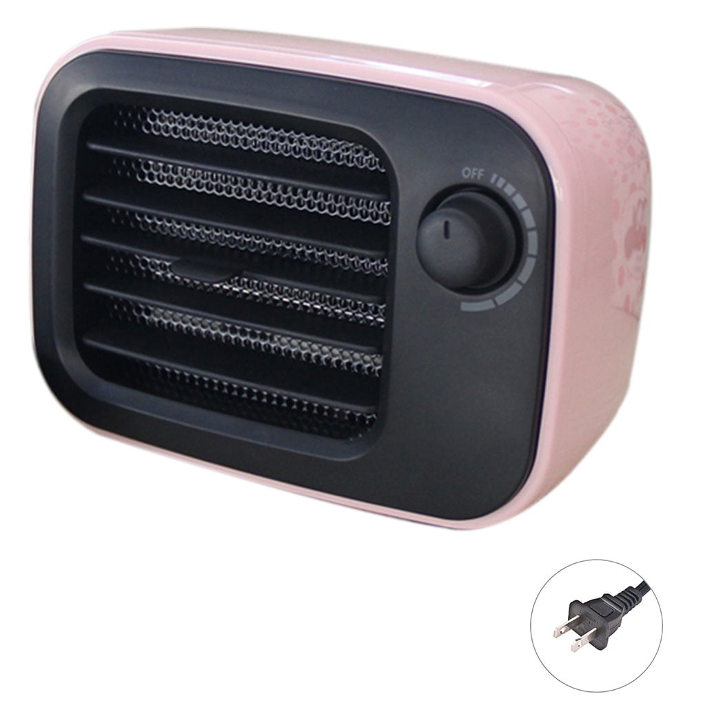 Homeholiday Electric Desktop Heater Portable Retro Style Mini Heater