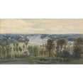 thumbnail image 2 of Anthony Vandyke Copley Fielding 24x15 Gold Ornate Framed and Double Matted Museum Art Print Titled - Richmond Hill (1830), 2 of 4