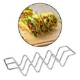 thumbnail image 5 of 1 Piece Multifunctional Stainless Steel Taco Tray Holder Taco Stand Holder Burrito Rack Shaped with Handles Shell Tray Holds for, 5 of 9