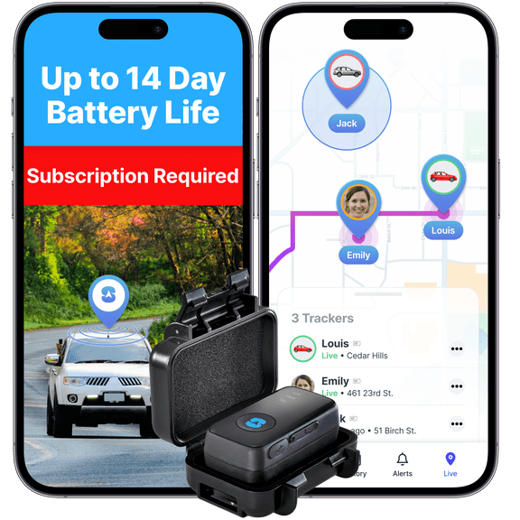 Spytec GPS Atlas GPS Tracker for Vehicles, Cars, Trucks, Loved Ones, GPS Tracker Device for Kids & Weatherproof Magnetic Case, Unlimited Updates, Real-Time GPS Tracking, USA Made Tech