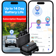 Spytec GPS Atlas GPS Tracker for Vehicles, Cars, Trucks, Loved Ones, GPS Tracker Device for Kids & Weatherproof Magnetic Case, Unlimited Updates, Real-Time GPS Tracking, USA Made Tech