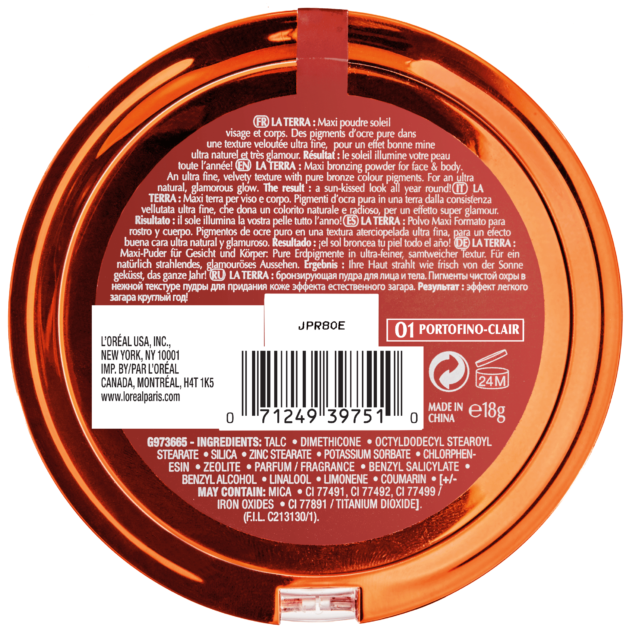 L'Oreal Paris X Summer Belle Makeup Collection, Bronze Please, Light, 0.63 oz