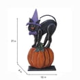 thumbnail image 5 of 30in Wooden Black Cat on Pumpkin Halloween Decor Indoor Outdoor Use, 5 of 5