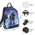 thumbnail image 2 of Yiaed Astronauts Start Running Print Lightweight Backpack Travel Backpacks Hiking Daypack for Women Men, 2 of 5