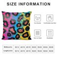thumbnail image 5 of Satin Pillowcase for Hair and Skin Neon Gradient Animal Print Silk Pillowcase Soft Satin Cooling Pillow Covers No Zipper with Envelope Closure Standard, 5 of 5