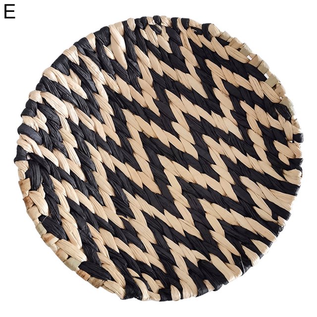 suxuMhao Bohemian Style Wall Decoration - Black & Brown Wall Decor, 20*4cm Rattan & Paper Rope Home Decor, Weaving ornament,Room Decor for Wall Decorations, 1 Piece,A5 model