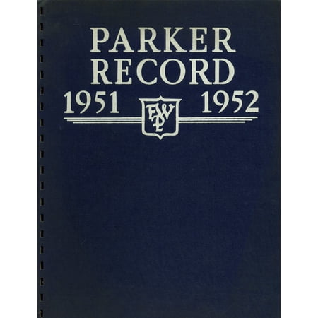 (Custom Reprint) Yearbook: 1952 Francis W Parker School - Record Yearbook (Chicago, IL)