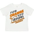 thumbnail image 3 of Inktastic I Wear Orange for My Grandma- Multiple Sclerosis Awareness Boys or Girls Toddler T-Shirt, 3 of 5