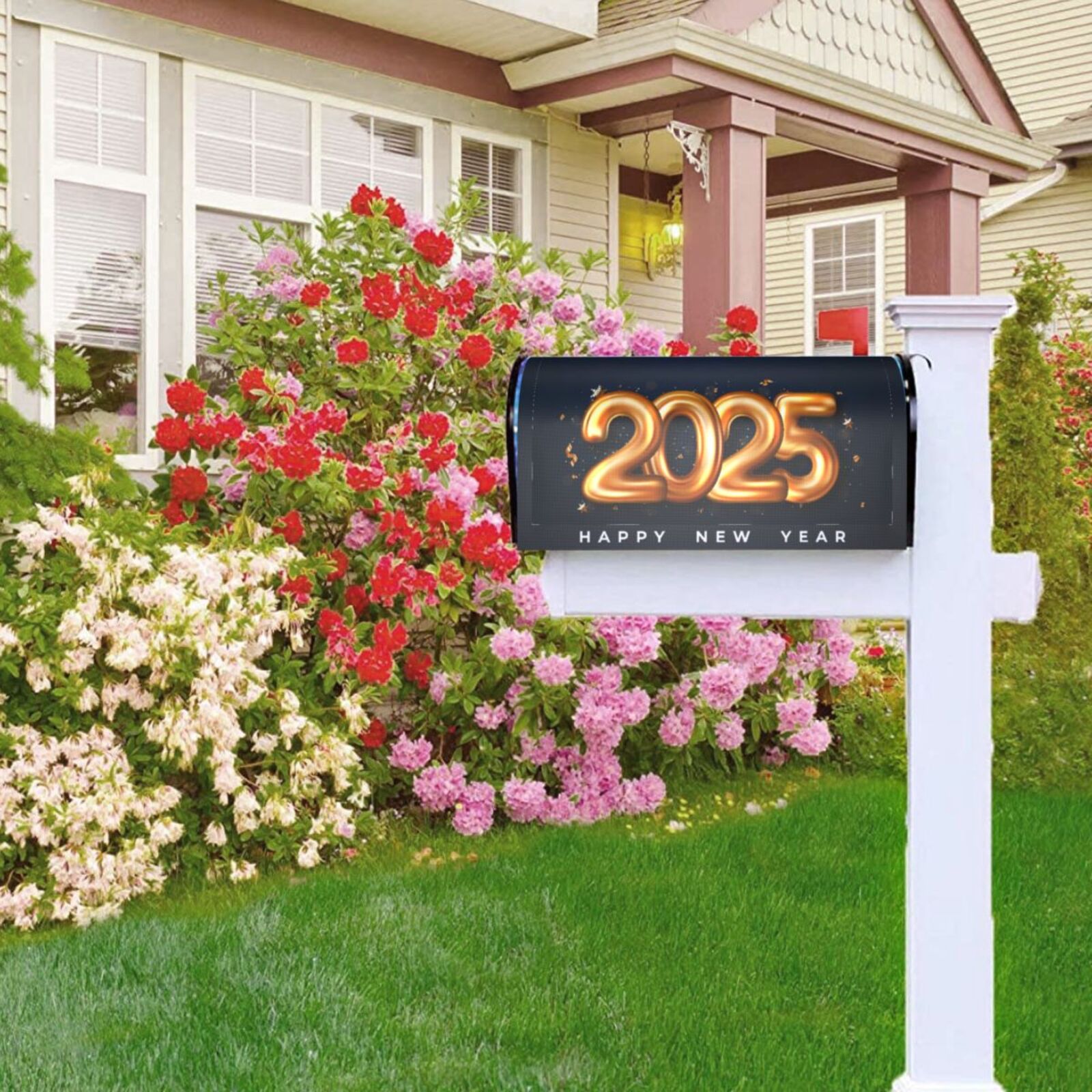 Kdxio Magnetic Mailbox Cover 21x18 in Mailbox Cover Outdoor Decoration Holiday Mailbox Covers for Home Garden Yard-21x18 in
