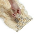 thumbnail image 5 of SEGO Clip in Hair Extensions Full Head Thick Long Straight/Curly Wave Hair 8 pieces 18 clips, 5 of 8