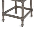 thumbnail image 6 of Charleston 26" Weathered Gray Counter-Height Bar Stool with Gray Upholstered Seat and Back, 6 of 8