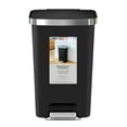 thumbnail image 6 of Better Homes & Gardens 11.9 Gallon Plastic Kitchen Step Trash Can, Black, 6 of 13
