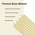 thumbnail image 2 of Uxcell 16-Pack Brass Rod, 1.5mmx300mm H65 Solid Brass Round Rods for Knife Handle Pins Material Knife Making Supplies, 2 of 7