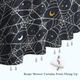 thumbnail image 6 of Spider Web Halloween Pattern Shower Curtain 36"x72" ,Bathroom Decorative Shower Curtains Set with 12 Hooks,Modern Waterproof Washable Shower Curtain, 6 of 6