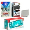Nintendo Switch Lite Console Turquoise with The Legend of Zelda: Skyward Sword HD, Accessory Starter Kit and Screen Cleaning Cloth Bundle - Import with US Plug