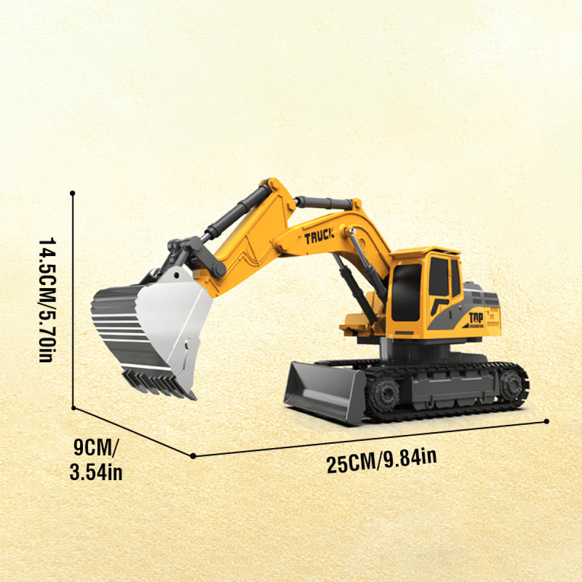 RC Excavator 9CH Remote Control Car with 360°Rotation, RC Construction Truck for Kids Adults Christmas Birthday Gifts