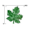 thumbnail image 2 of Christmas Ornament Leaves, Shatterproof hanging ornaments for Christmas tree, Indoor and outdoor Christmas holiday home decoration (Red & Green), 2 of 5