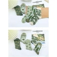 thumbnail image 3 of CoCozhu Vintage Embroidered Floral Socks for Women Combed Cotton Crew Socks, 3 of 6