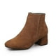 thumbnail image 1 of Tobillo femenino Pu pantorrilla media baja B talón botas cremallera trasera corta eu37, 1 of 3