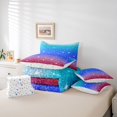 thumbnail image 6 of Castle Fairy Black Blue Glitter Print Bedding Comforter Set,Gradient Queen Bedding Sets, 6 of 8