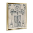 thumbnail image 3 of Stupell Industries Detailed Architecture Scene Town & City Drawing Gold Floater Framed Art Print Wall Art, 25 x 31, 3 of 9