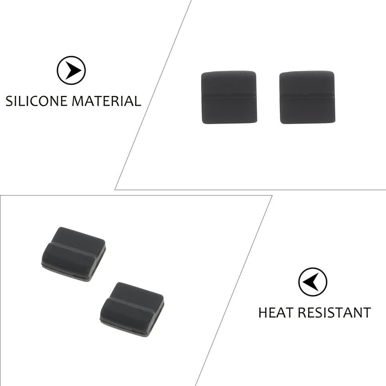 Air Fryer Replacement Parts, 3 PCS Heat Resistant Food Grade Anti-scratch  Silicone Air Fryer Rubber Feet Tabs Tips Parts Accessories Covers for Ninja