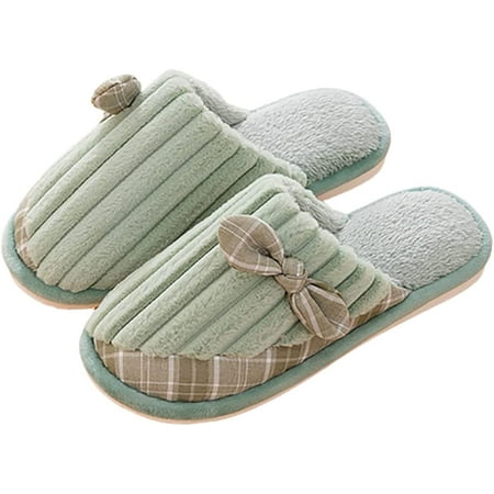 

CoCopeanut Unisex Fuzzy Corduroy Slippers Anti-Slip Winter Cozy Warm Plush Lined House Slippers for Indoor Outdoor