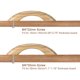 thumbnail image 5 of Madera Tiradores Manijas, 10uds 116mm/4,57 Agujero Distancia Madera Tiradores para Cocina Muebles Cajón Armario Alacena, 5 of 6