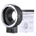 thumbnail image 4 of Andoer EF-EOSM Lens Mount Adapter Support Auto-Exposure Auto-Focus and Auto-Aperture for Canon EF/EF-S Series Lens to M EF-M M2 Camera Body Support Image Stability, 4 of 7