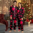 thumbnail image 2 of SJLDQY Valentines Women's Pajamas Set 2 Peice Pjs Set for Women Valentine's Day Love Heart Graphic Long Sleeve Pajama Tops Pants Soft Comfy Homewear Sleepwear Outfits, 2 of 6
